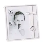 Roman Inc Caroline Collection - Baptism Photo Frame - White