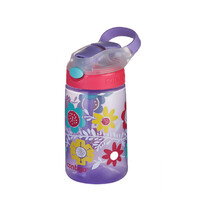 Contigo Kids Drink Bottle Gizmo Flip Autospout - 410ml Flowers