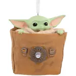 Hallmark Resin Hanging Ornament - Star Wars The Mandalorian Grogu in Bag