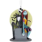 Hallmark Resin Hanging Ornament - Disney Nightmare Before Christmas Jack and Sally on Tombstone