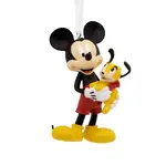 Hallmark Resin Hanging Ornament - Disney Mickey Holding Puppy