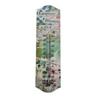 Demdaco Kelly Rae Roberts Garden Thermometer - Laughter Blooms Here