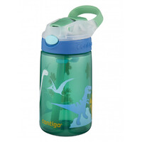 Contigo Kids Drink Bottle Gizmo Flip Autospout - 410ml Green Jungle Dino