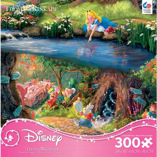 Thomas Kinkade Disney Princess 300 Oversized Piece Puzzle - Alice In Wonderland