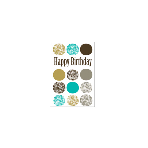 Mini Greeting Card - Happy Birthday Spots