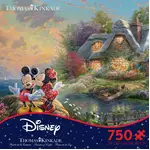 Thomas Kinkade Disney 750pc Puzzle - Mickey & Minnie