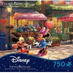 Thomas Kinkade Disney 750pc Puzzle - Mickey & Minnie Sweetheart Café