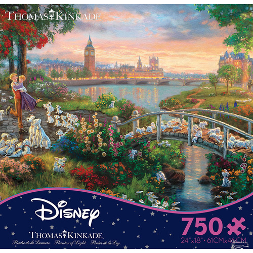 Thomas Kinkade Disney 750pc Puzzle - 101 Dalmatians