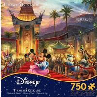 Thomas Kinkade Disney 750pc Puzzle - Mickey And Minnie Hollywood