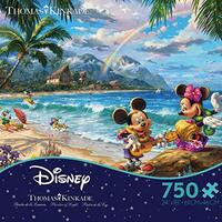 Thomas Kinkade Disney 750pc Puzzle - Mickey And Minnie In Hawaii