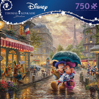 Thomas Kinkade Disney 750pc Puzzle - Mickey And Minnie In Paris