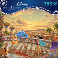 Thomas Kinkade Disney 750pc Puzzle - Jasmine Dancing In The Desert Sun