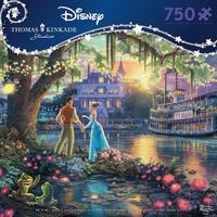 Thomas Kinkade Disney 750pc Puzzle - The Princess And The Frog