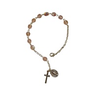 Roman Inc  Birthstone Rosary Bracelet - October