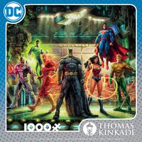 Thomas Kinkade Dc Comics 1000pc Puzzle - The Justice League