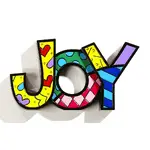 Romero Britto Large Decor Words - Joy