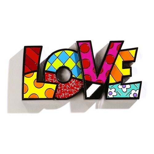 Romero Britto Large Decor Words - Love