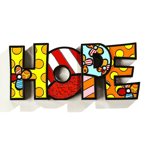 Romero Britto Large Decor Words - Hope