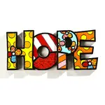 Romero Britto Large Decor Words - Hope