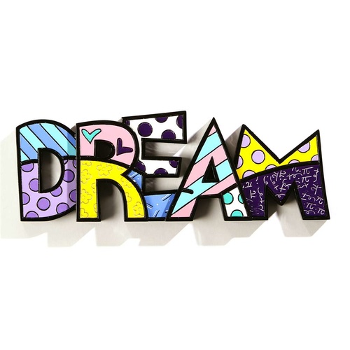 Romero Britto Large Decor Words - Dream