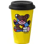 Romero Britto Porcelain Travel Mug Teddy Bear