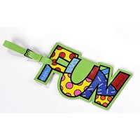 Romero Britto Luggage Tag - Fun