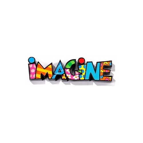 Romero Britto Mini Decor Words - Imagine