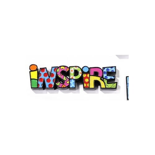 Romero Britto Mini Decor Words - Inspire