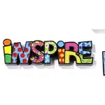 Romero Britto Mini Decor Words - Inspire