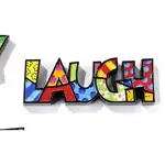 Romero Britto Mini Decor Words - Laugh