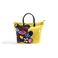 Romero Britto Yellow Tote Bag - Teddy Bear