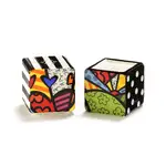 Romero Britto Stacking Salt And Pepper Shakers - Heart