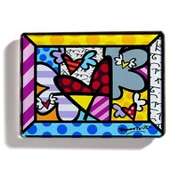 Romero Britto Glass Magnet - Flying Hearts