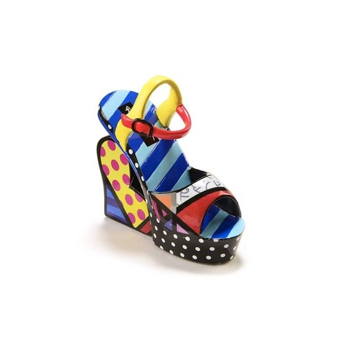 Romero Britto Miniature Shoe Figurine - Wedge