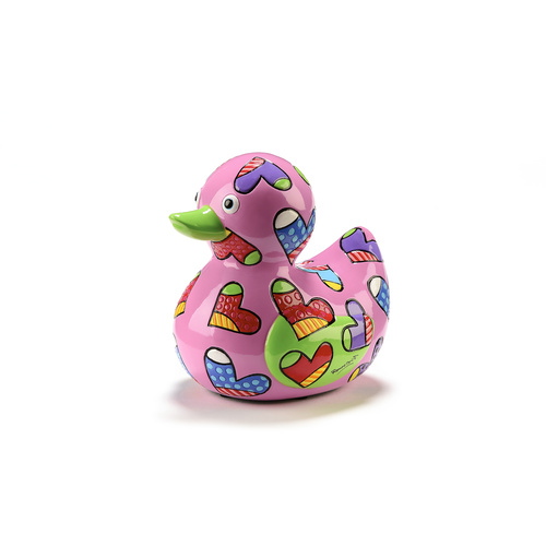Romero Britto Limited Edition Figurine Duck - Love