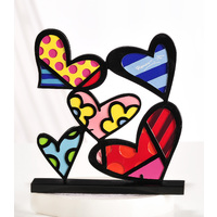 Romero Britto Figurine - Stacked Hearts