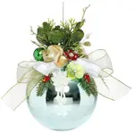 Mark Roberts Floral Jeweled Ball Hanging Ornament - Shiny Blue
