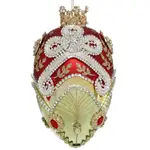 Mark Roberts Faberge Jewel Egg Hanging Ornament - Green & Red