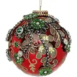 Mark Roberts King's Jewel Ball Hanging Ornament - Red