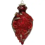 Mark Roberts King's Jewel Fancy Finial Hanging Ornament - Red