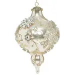 Mark Roberts King's Jewel Extra Fancy Finial Hanging Ornament - Peach