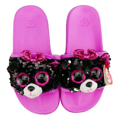 Beanie Boos Sequin Slides - Kiki the Grey Cat