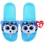 Beanie Boos Sequin Slides - Slush the Blue Dog