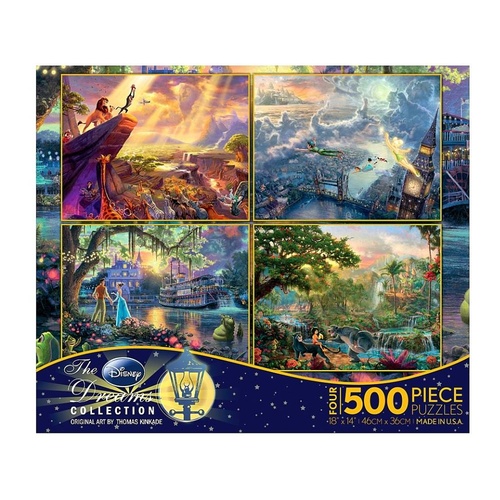 Thomas Kinkade Disney 4 x 500pc - V2