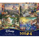 Thomas Kinkade Disney 4 x 500pc - V4