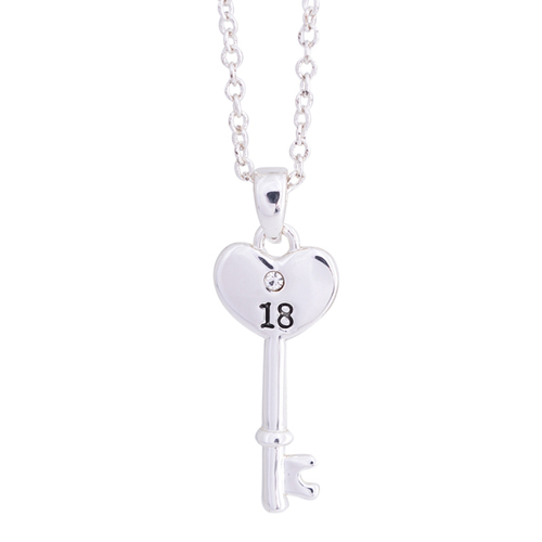 Equilibrium 18th Heart Key Necklace