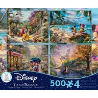 Thomas Kinkade Disney 4 x 500pc - V6