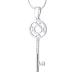 Equilibrium Diamond Key Necklace - Circle