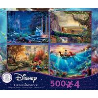 Thomas Kinkade Disney 4 x 500pc - V8