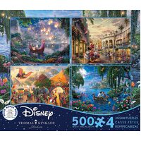 Thomas Kinkade Disney 4 x 500pc V9